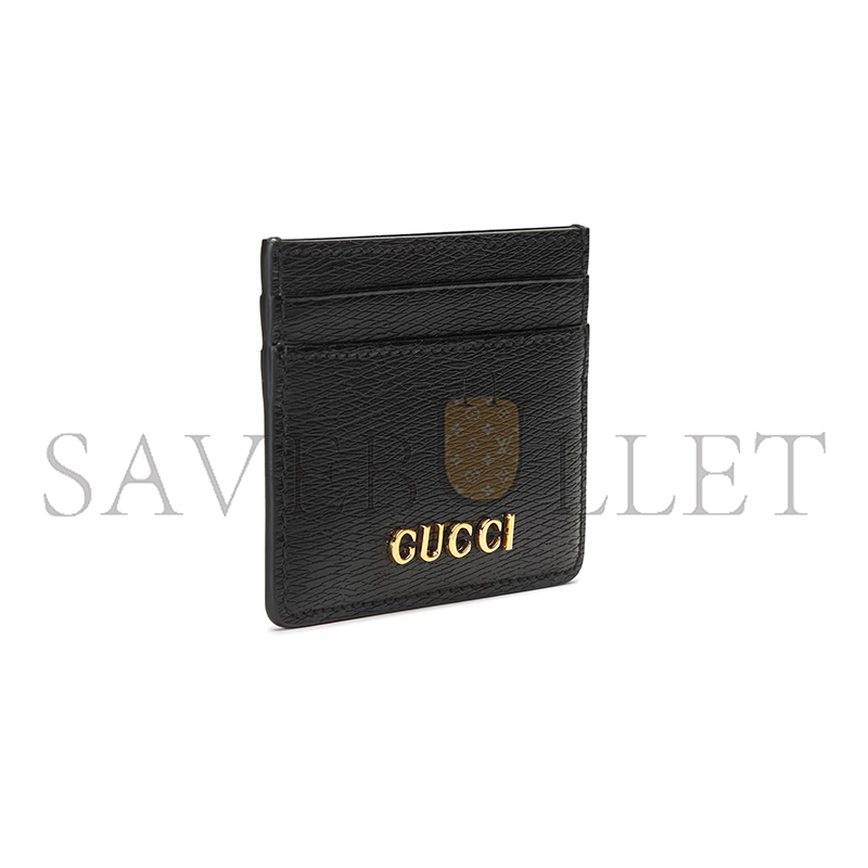 GUCCI CARD CASE WITH GUCCI SCRIPT  ‎773428 (10*7cm)